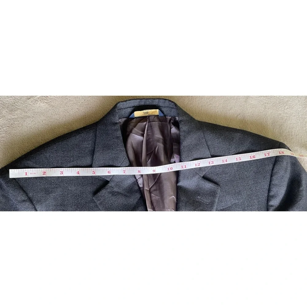 Brooks Brothers 346 Madison Fit Wool Sport Coat Blazer Gray 40S Mens